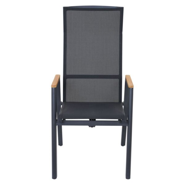 Siena Garden Bologna Stacking Chair Adjustable Aluminium/Textilene