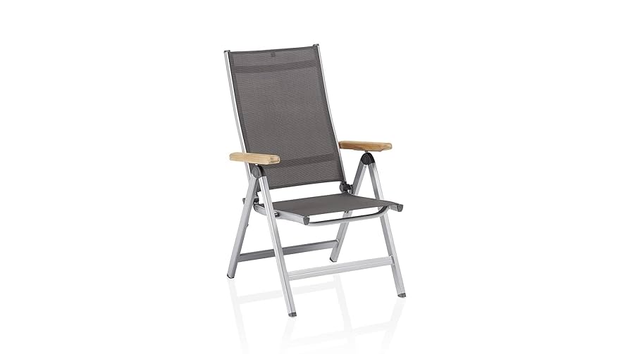 Kettler Granada Folding Chair Adjustable Aluminium/Outdoor Fabric
