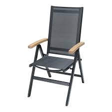 LifestyleGarden Calanda Folding Chair Adjustable Aluminium/Textilene