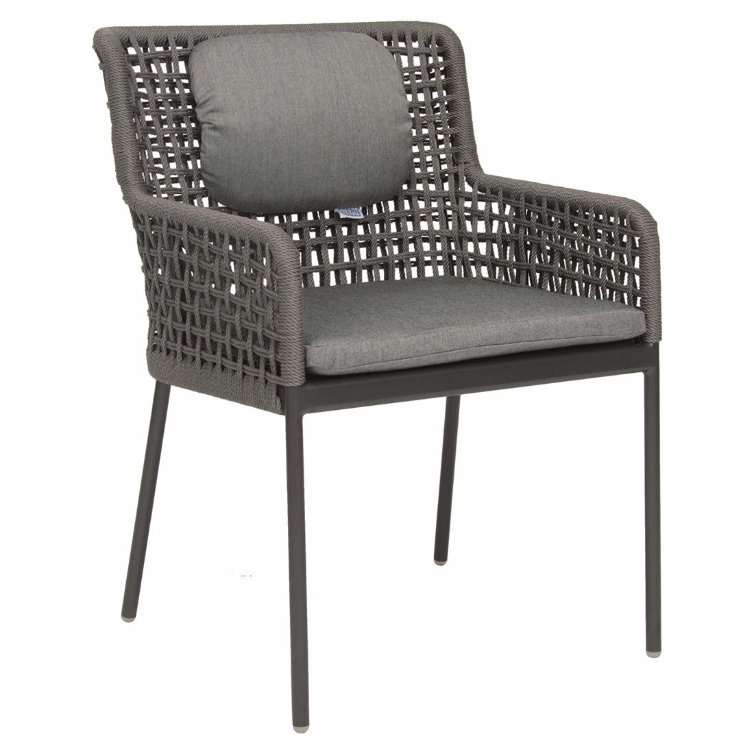 Stern Mia Dining Chair Stainless Steel/Outdoor Fabric